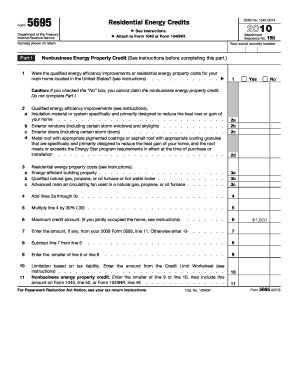 Form 5695 Residential Energy Credits