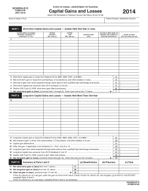 Hawaii Fiduciary Capital Gains Form