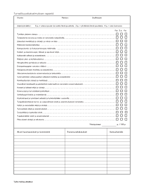 Safety Inspection Report