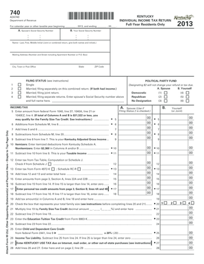 Kentucky Individual Income Tax Return