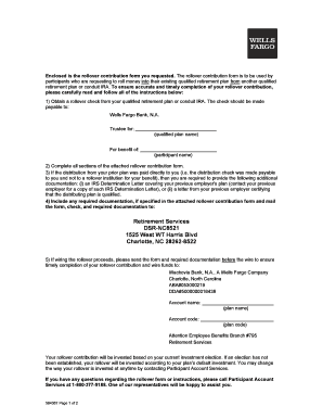 Rollover Contribution Form