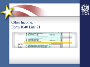 IRS Form 1040 Line 21 Other Income Guide