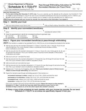 Illinois Pass-Through Withholding Calculation