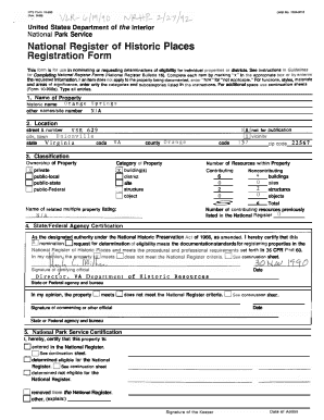 National Register of Historic Places Registration Form