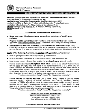 2015 Senior Valuation Protection Application