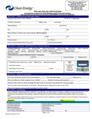 Clean Energy Pay-As-You-Go Application