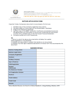 Vendor assessment scorecard - coega database registration