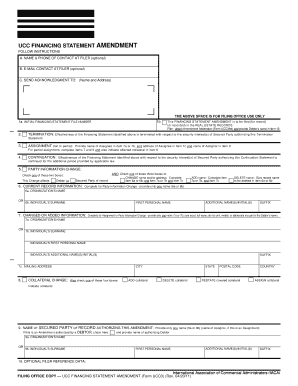 UCC Financing Statement Amendment