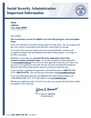 Application for Help with Medicare Prescription Drug Plan Costs