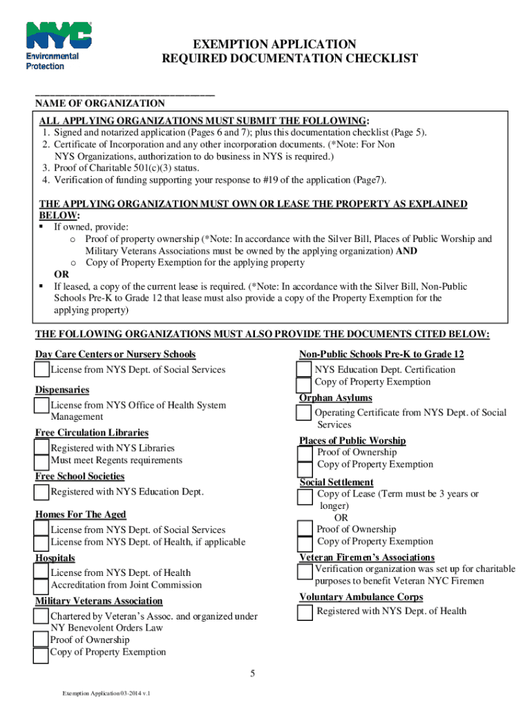 water exemption form Preview on Page 1