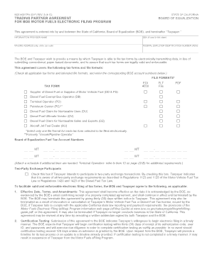 California Trading Partner Agreement