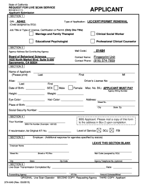 California Live Scan Fingerprinting Instructions