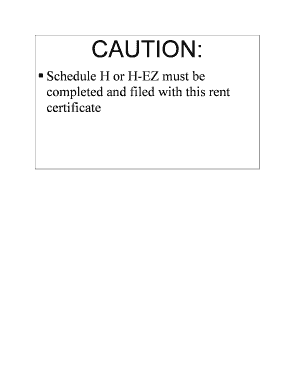 Wisconsin Rent Certificate