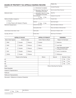 Oregon Board of Property Tax Appeals Hearing Record