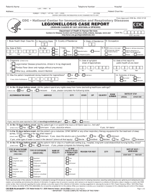 Legionellosis Case Report