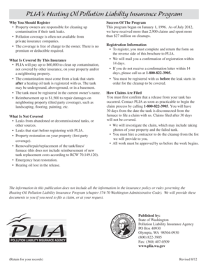 Washington Heating Oil Pollution Liability Insurance Registration