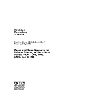 IRS Revenue Procedure 2000-28