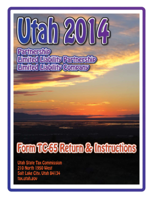 Utah TC-65 Partnership Tax Return