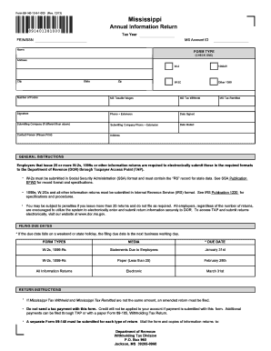 Mississippi Annual Information Return