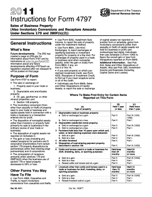 Instructions for Form 4797