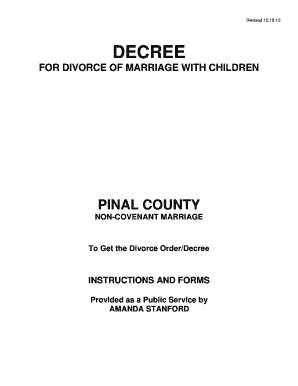 Decree for Divorce with Children