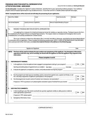 Example of purchase agreement - PROGRAM DIRECTORHOSPITAL REPRESENTATIVE