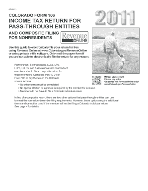 Colorado Form 106