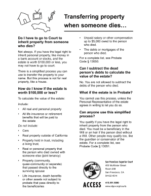 California Probate Code Affidavit