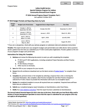 SDPI Community-Directed Grant Program FY 2014 Annual Progress Report template - Part 1. SDPI Community-Directed Grant Program FY 2014 Annual Progress Report template - Part 1