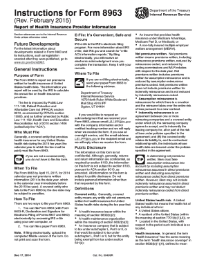 Form 8963 Health Insurance Provider Information