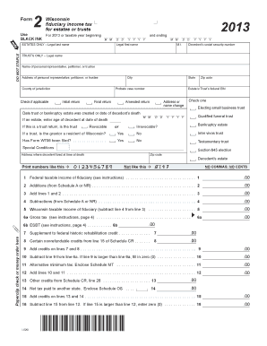Wisconsin Fiduciary Income Tax Form 2