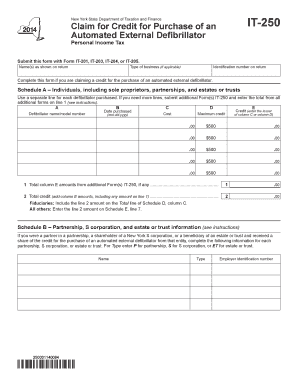 New York IT-250 Form