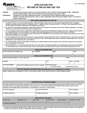 Virginia Sales and Use Tax Refund Application