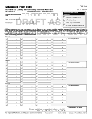Schedule B Form 941