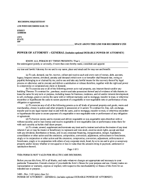 General Power of Attorney
