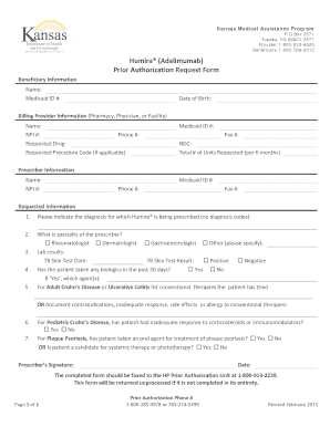 Humira Prior Authorization Request Form