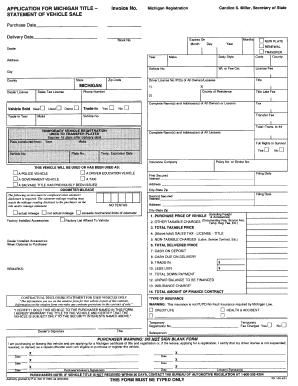 Important changes to RD-108 Forms. Welcome to the Bureau of Automotive Regulation (BAR), Lansing, Michigan, Dealer Information page. This page provides links to Dealer brochures, bulletins, form, applications, licensing, manuals, newsletters, trainin