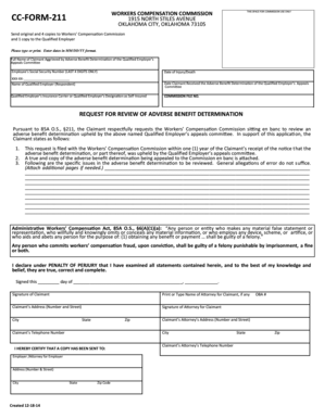 Request for Review of Adverse Benefit Determination