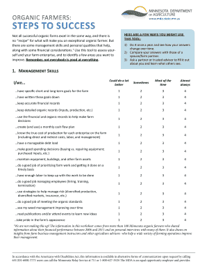 Organic Farm Management Assessment Tool