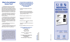 New York State Individual Access Pass Application