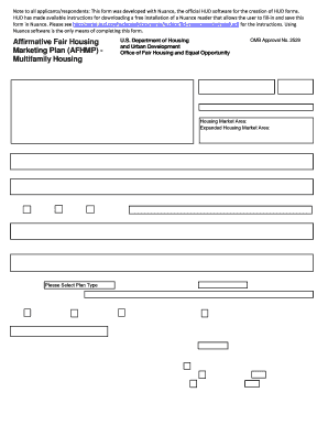 Affirmative Fair Housing Marketing Plan