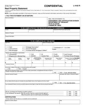 Michigan Real Property Statement