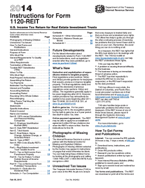 Instructions for Form 1120-REIT