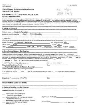 National Register of Historic Places Registration Form