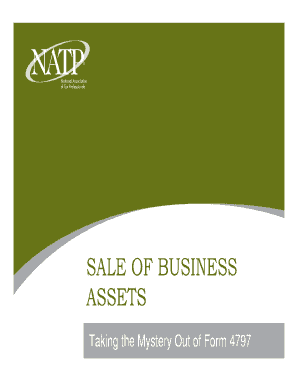 IRS Form 4797 for Sale of Business Assets