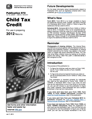 IRS Publication 972 Child Tax Credit Guide