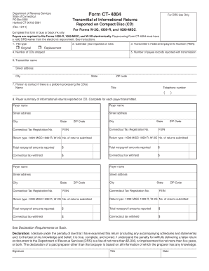 Connecticut Form CT-4804
