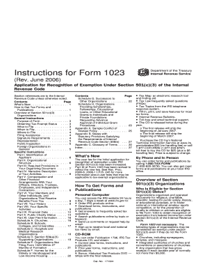 Instructions for Form 1023