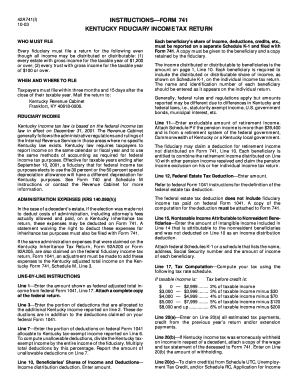 Kentucky Fiduciary Income Tax Return