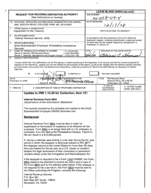 IRS Form 8854 Expatriation Information Statement